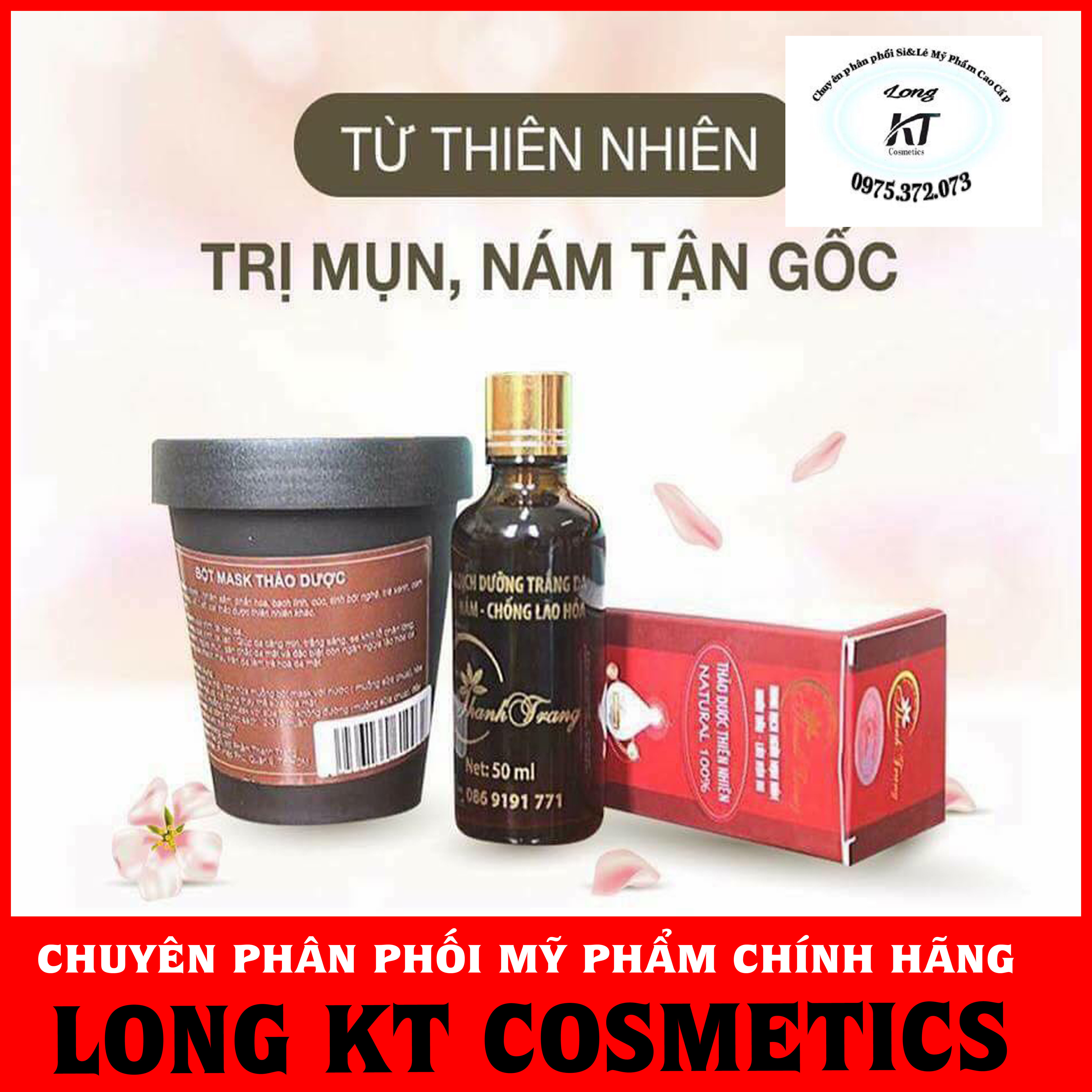 Chính Hãng - Giá Sĩ Combo Gồm Bột Mặt Nạ Và Tái Tạo Cao Cấp Thanh Trang Hàng Cam Kết Chính Hãng Combo Tái Tạo Da Chuyên Trừ Các Loại Mụn Ẩn Thâmnám Gồm Serum Tái Tạo Da+Mặt Nạ Thảo Dược Hoa Hồng