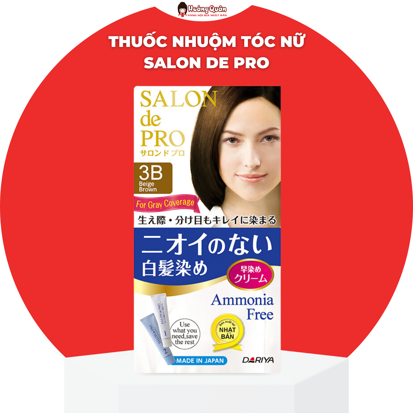 Thuốc Nhuộm Tóc Nữ Salon De Pro Nhật Bản