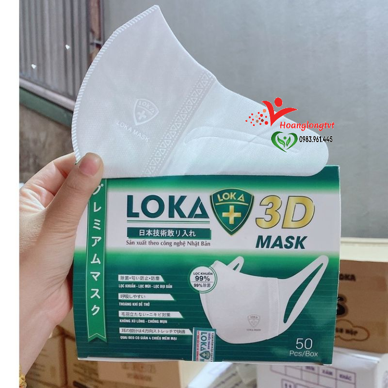 Khẩu Trang 3D Mask Công Nghệ Nhật (Hộp 50 Chiếc- Nhiều Hãng)