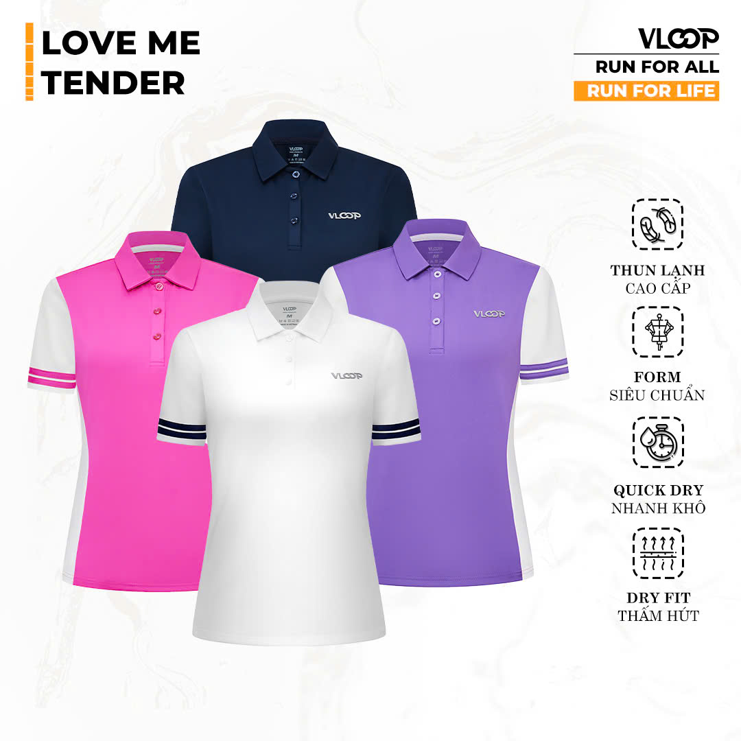 Áo Thể Thao Nữ VLOOP Love Me Tender Áo Pickball Nữ Cao Cấp Chính Hãng
