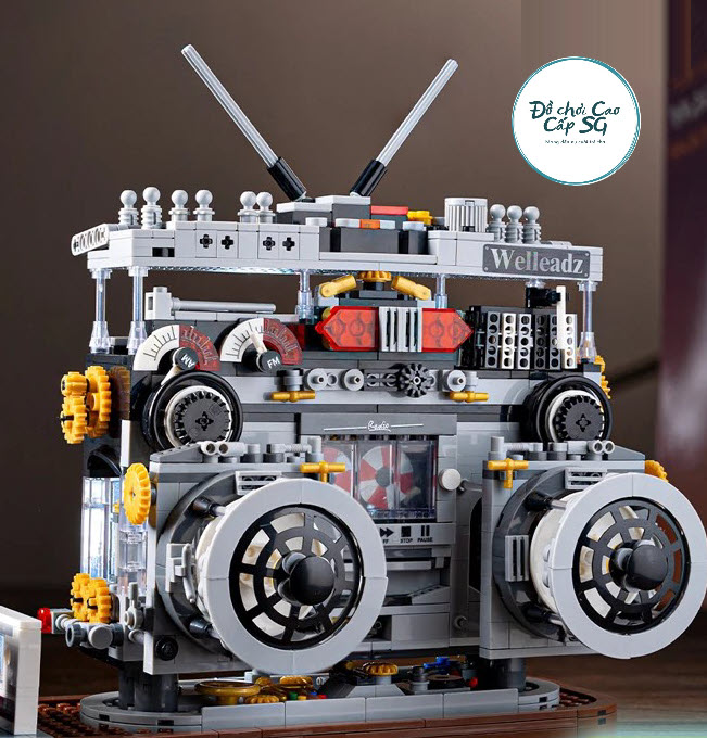 [1199 Chi Tiết] Mô hình lắp ráp lego Đài Phát Thanh Radio đồ chơi lắp ráp lego Đài cassette phong cách cổ điển