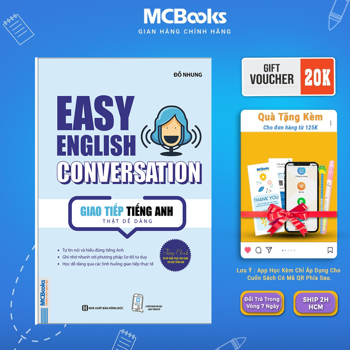 Sách - Easy English Conversation – Giao tiếp tiếng Anh thật dễ dàng - McBooks