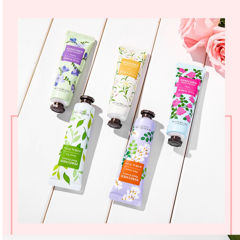 Kem Dưỡng Da Tay Maycreate Perfumed Hand EssenceBảo Vệ Da Tay Mềm MạiCải Thiện Thô Ráp