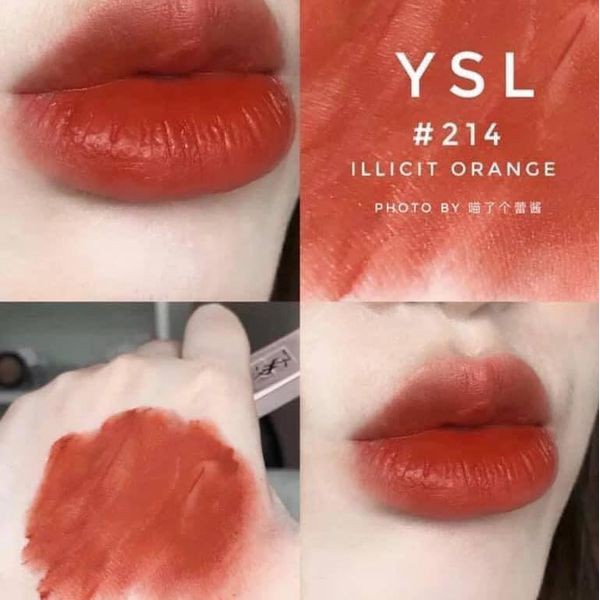 Son YSL Rouge Pur Couture The Slim Glow Matte ( 202 212 214 207 12 2101 204 ) màu siêu xinh (hàng có bill).