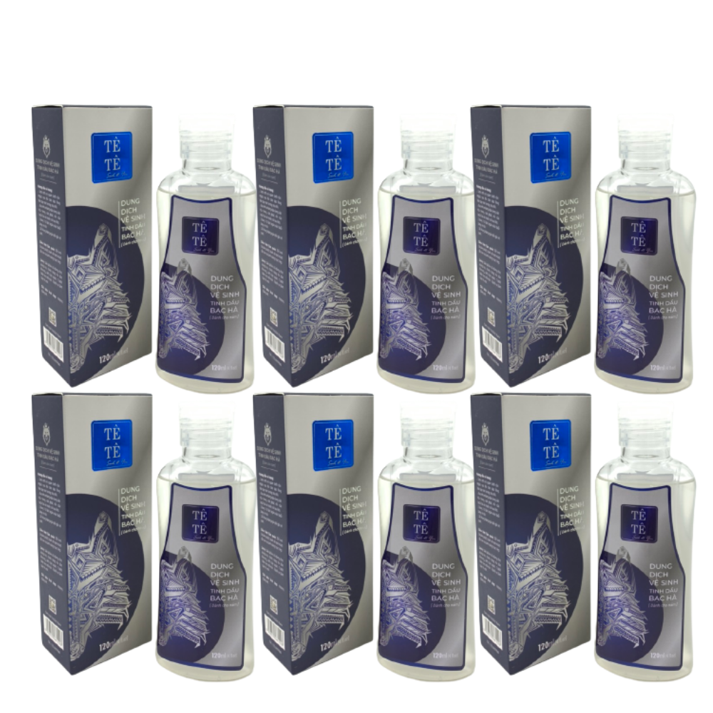 [Hcm]Combo 6 Chai Dung Dịch Vệ Sinh Nam Bạc Hà Tê Tê Men 120Ml Thư Giãn Tăng Hưng Phấn Hết Mùi Môi Và Hết Nấm Ngứa Khó Chịu