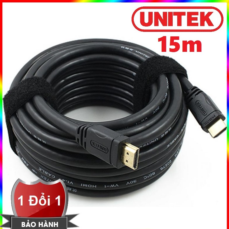 Dây cáp 2 đầu HDMI Unitek 15m - Dây HDMI 2 đầu Unitek 15m - Cáp HDMI 2 đầu Unitek 15m