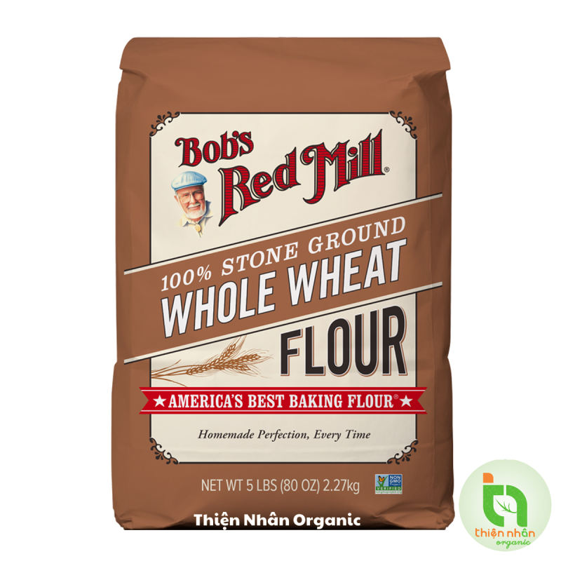 Bột mì nguyên cám Bobs Red Mill 1.36kg/ 2.27kg - Whole Wheat Flour