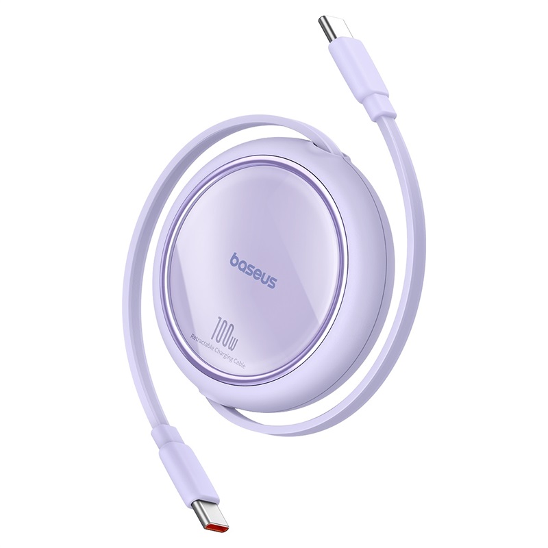 Cáp sạc dây rút Baseus Free2Draw Mini Retractable Charging Cable Type-C to Type-C 100W P10364500311