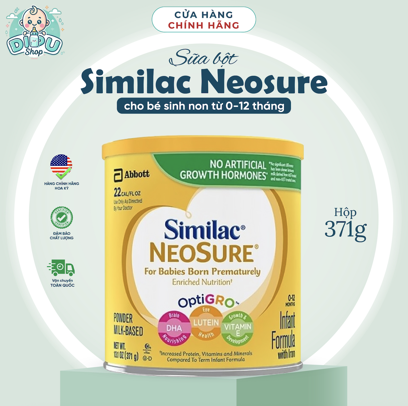 [DATE 2026] BAY AIR - Sữa Similac Neosure 371g
