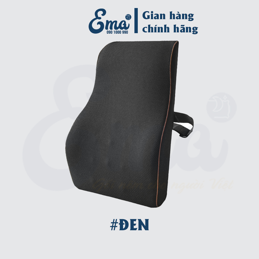Gối tựa lưng văn phòng cao su non EMA chống đau mỏi thắt lưng - Kích thước lớn hơn