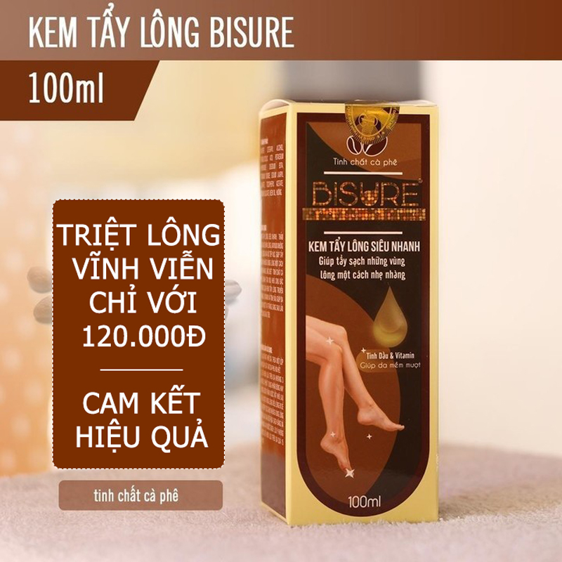 Kem Tẩy Lông Vĩnh Viễn/Chân/Nách/Vùng Kín/Bikini/Tay/Cho Nam/Triệt Lông Vùng Kín/Triệt Lông Cho Nam Bisure