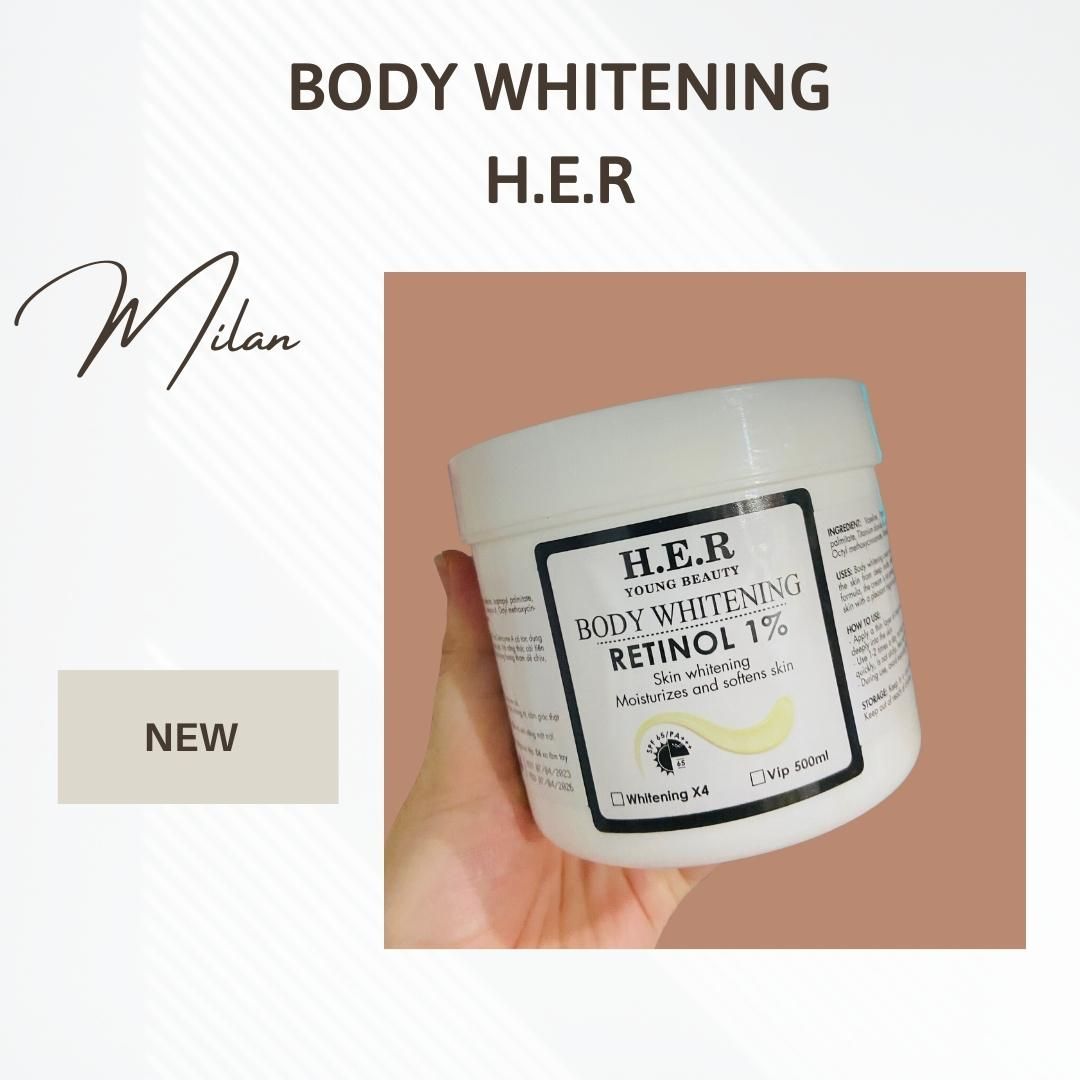 Kem Dưỡng Trắng Da Body HER RETINOL 500GR