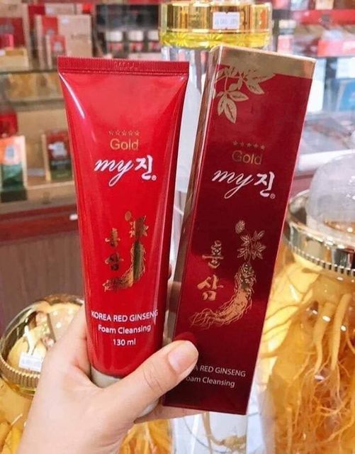 Sữa Rửa Mặt Sâm Đỏ My Gold Hàn Quốc 130ml