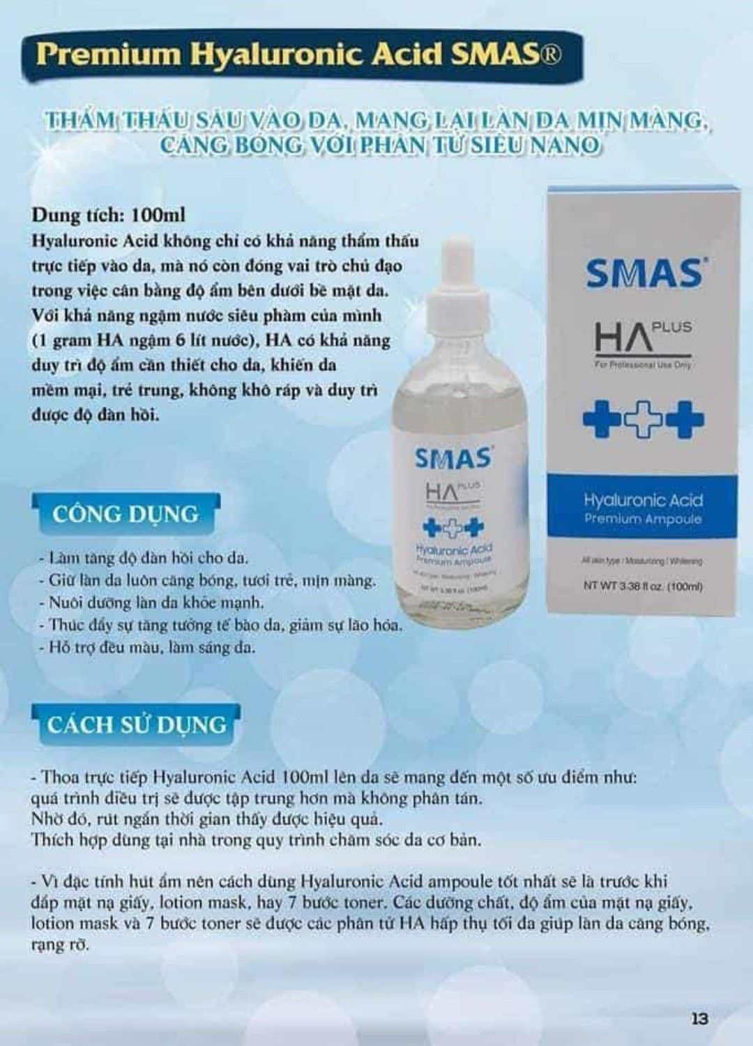 TINH CHẤT HA SMAS 100ML