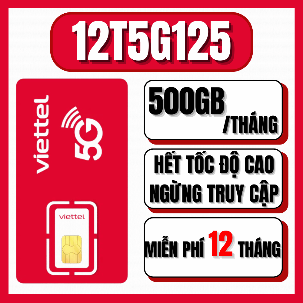 ( SALE 50% )  Sim Viettel 4G Trọn Gói 12 Tháng Sử Dụng Miễn Phí Data TỐC ĐỘ CAO Nghe Gọi Không Cần N