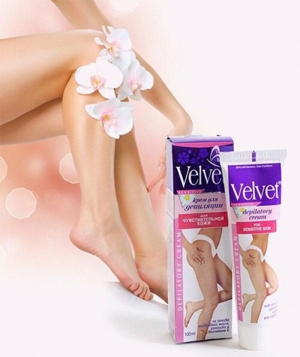 [Hcm]Kem Tẩy Lông Velvet Dầu Oliu Và Hoa Cúc