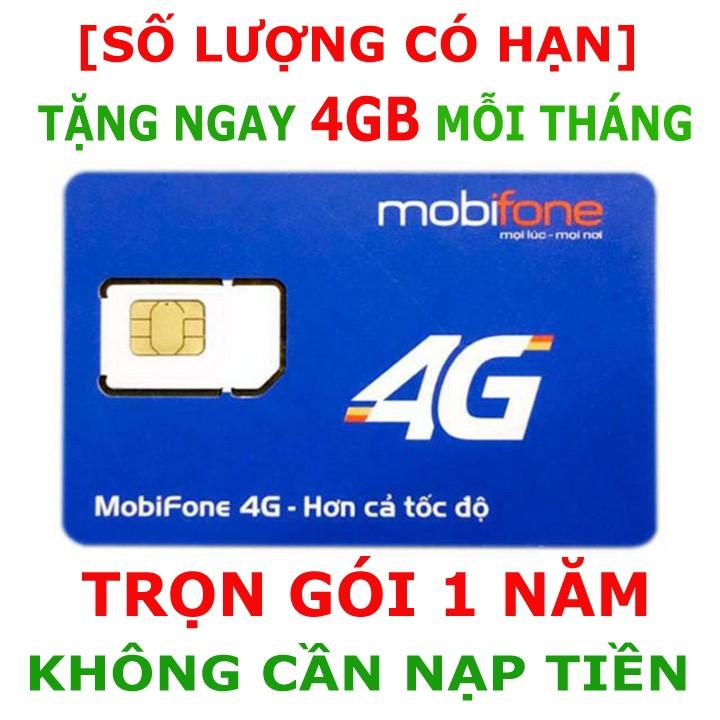 [ TOP SHOP ]  SIM 4G TRỌN GÓI 1 NĂM KHÔNG NẠP TIỀN MOBIFONE MDT250A MDT350 MDT255 Miễn Phí 1 Năm Uy 