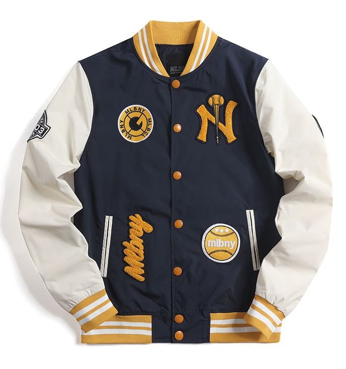 Áo khoác bomber MLB NYÁo Khoác Đồng Phục Bóng Chày Nam Nữ