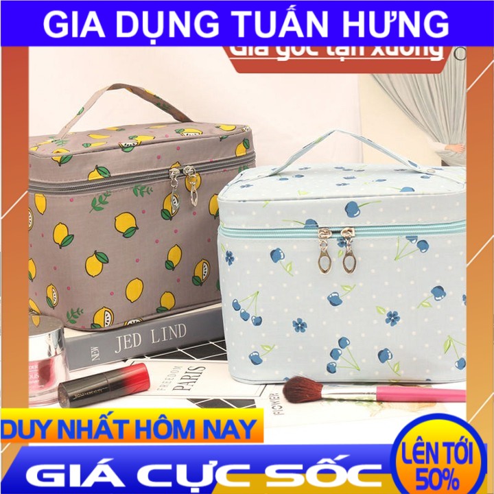 [ SALE UP TO 50% ] Túi đựng mỹ phẩm đồ trang điểm xách tay hình hộp họa tiết bắt mắt Túi đựng mỹ phẩm chống nước túi đựng đồ du lịch cá nhân cốp đựng mỹ phẩm