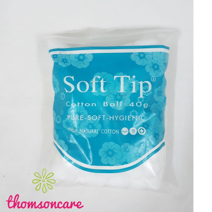 Bông Gòn Đút Tai Cho Mẹ Sau Sinh Softtip - Bông Viên Tròn Soft Tip Dùng Trong Y Tế Nút Nhét Lỗ Tai Trang Điểm Giảm Ù Tai