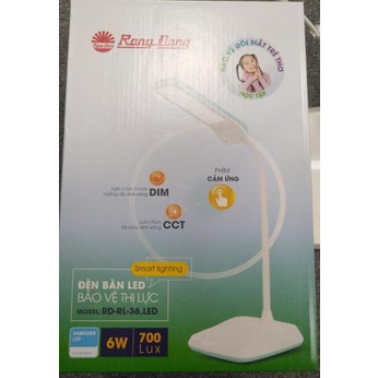 Đèn Bàn Cảm Ứng Đèn học chống cận 6W LED Rạng Đông RL-36.LED 4 Nhiệt Độ màu 3 Mức Ánh Sáng