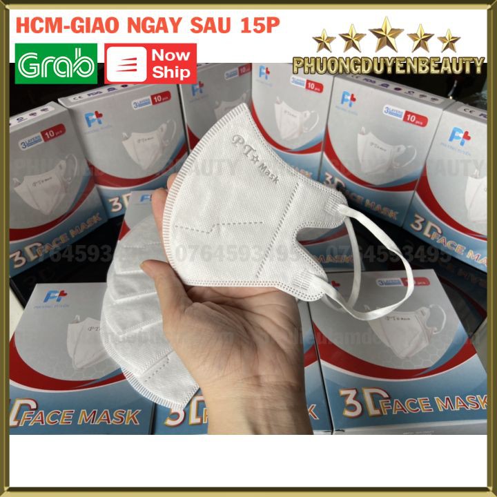 [Hcm]Khẩu Trang 3D Phương Tuyến - Hộp 10 Cái