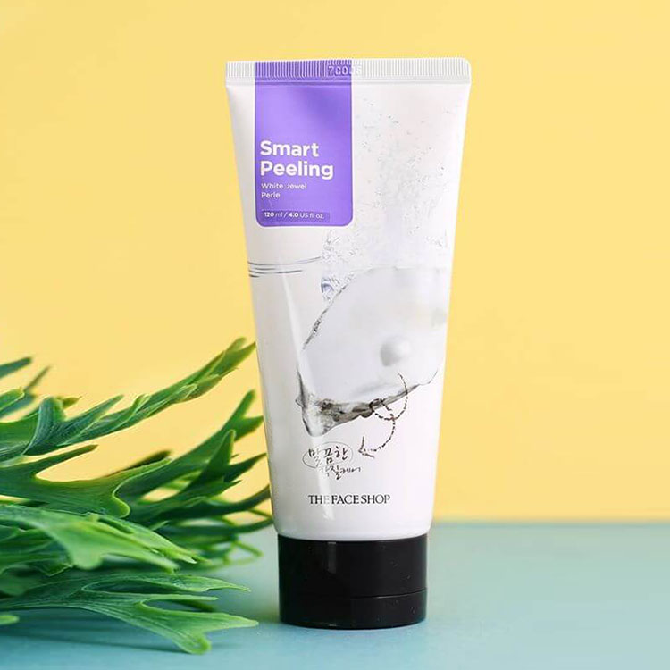[HCM]Tẩy Tế Bào Chết Dưỡng Da Tươi Sáng Với Chiết Xuất Từ Ngọc Trai The Face Shop Smart Peeling White Jewel 120ml