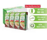 [ĐƠN HOẢ TỐC] 12 Lốc Sữa Yến Mạch Đậu Đỏ Việt Ngũ Cốc Lốc 4 Hộp - 180ml/Hộp