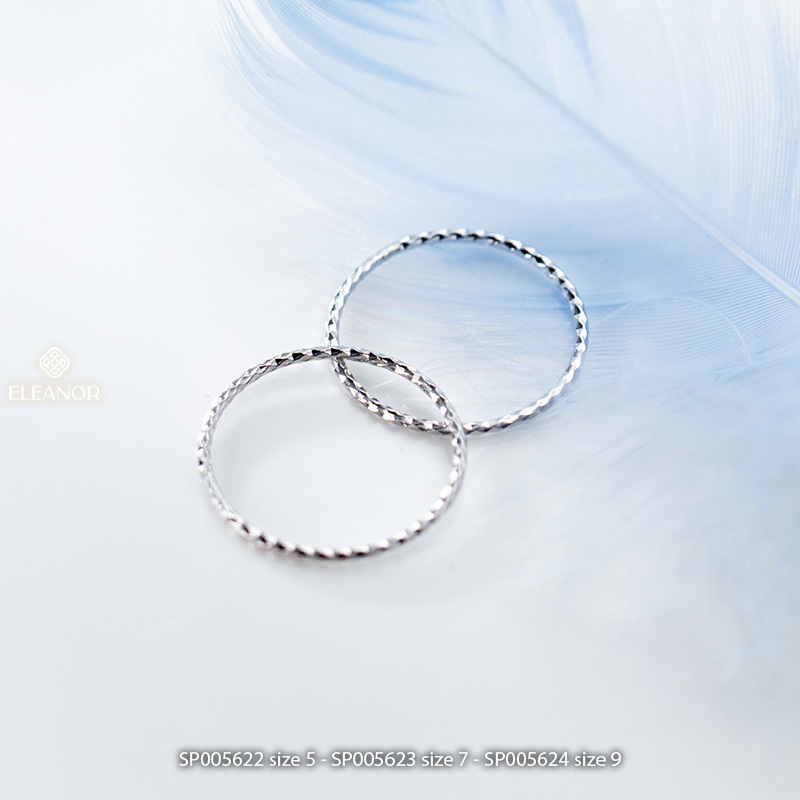 Nhẫn nữ bạc 925 Eleanor Accessories nhẫn kiểu dáng basic phụ kiện trang sức 5622