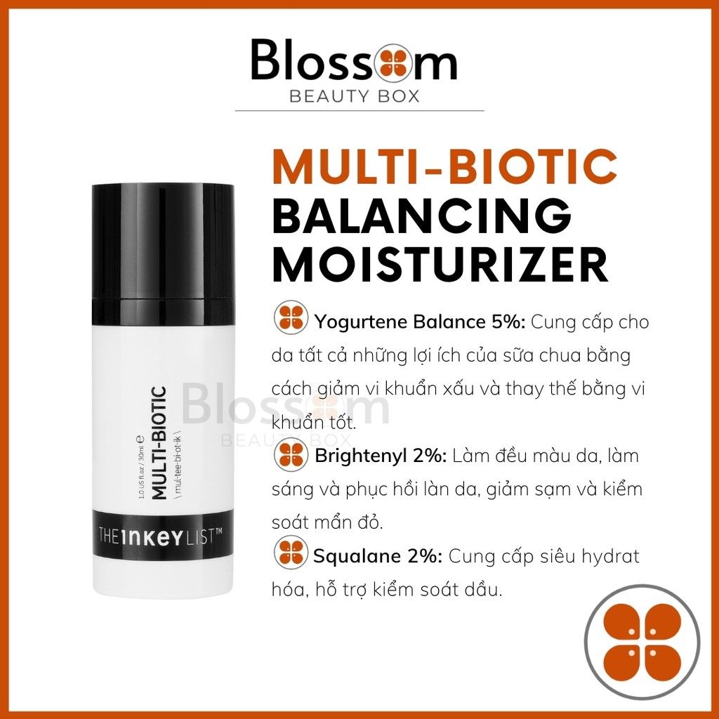 Kem Dưỡng Ẩm Cân Bằng Đa Sinh Học | Multi-Biotic Balancing Moisturizer THE INKEY LIST
