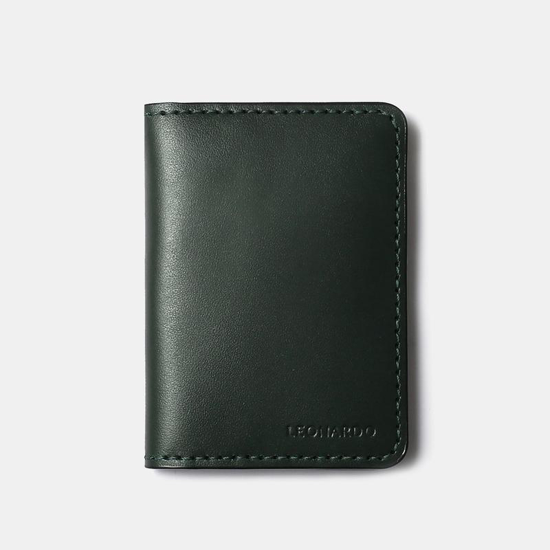 Ví nam Leonardo Feasty đựng Card da nhập khẩu