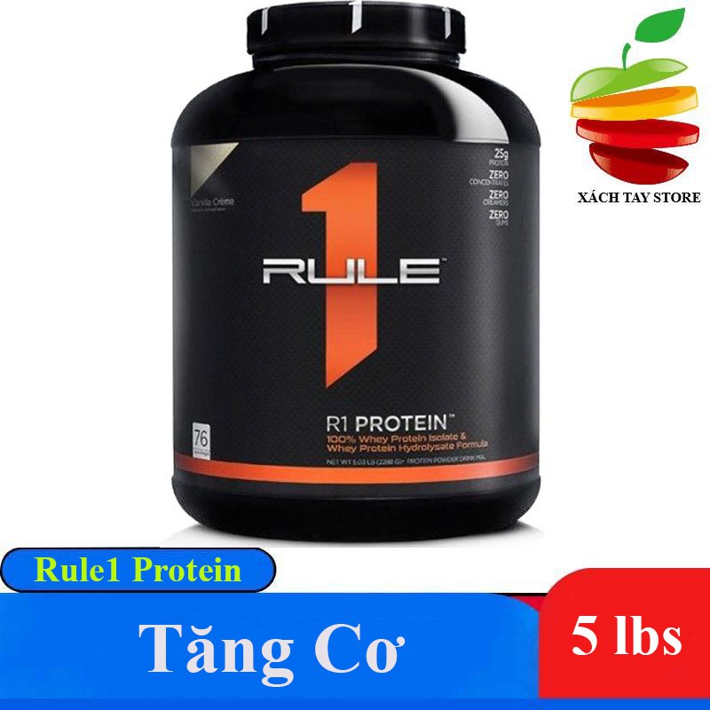 [Hcm]Sữa Tăng Cơ Cao Cấp Rule 1 Protein 5Lbs - 76 Serving ( Chính Hãng ) - Cafe Mocha