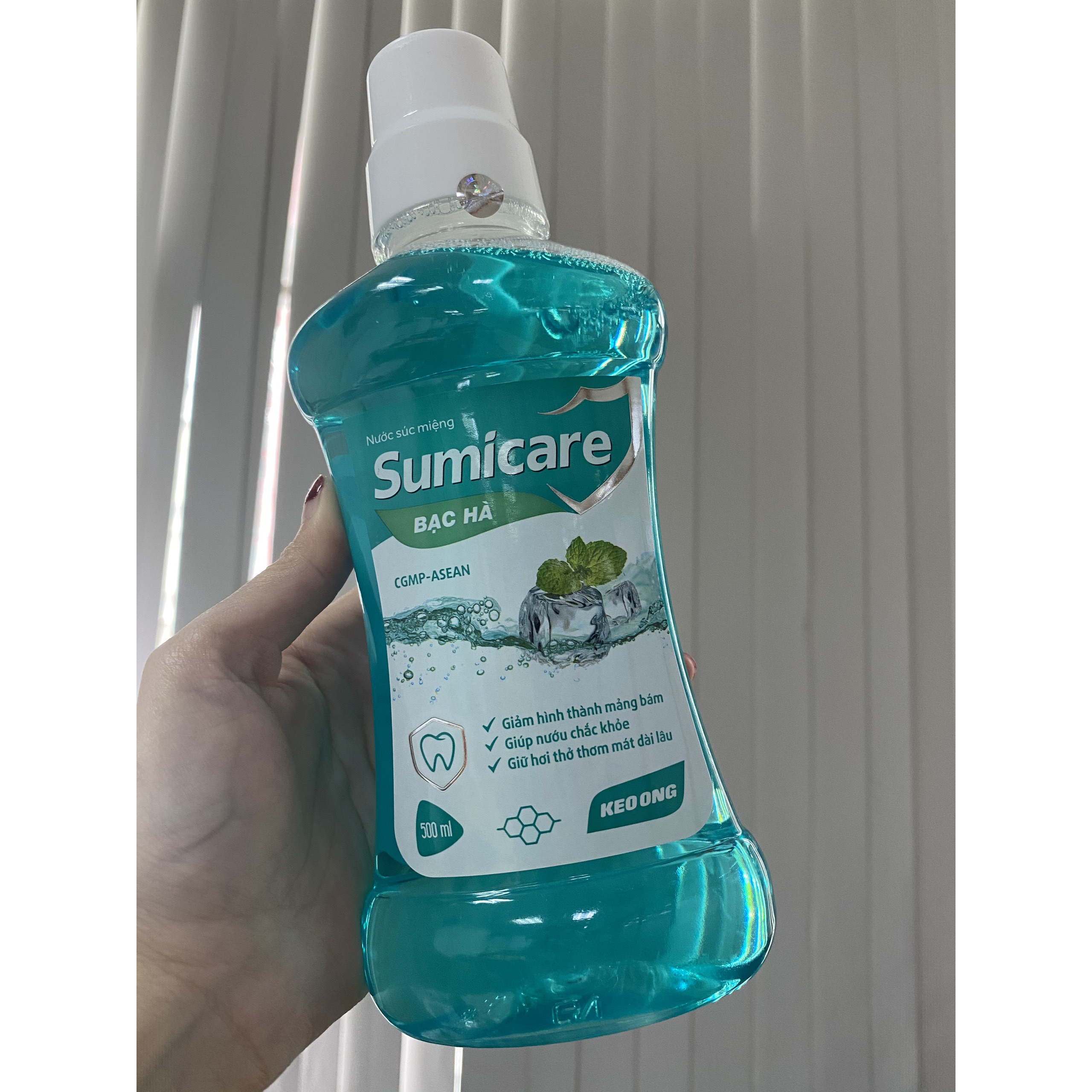 [Hcm]Sumicare Nước Súc Miệng Diệt Khuẩn 500Ml Xanh Dương