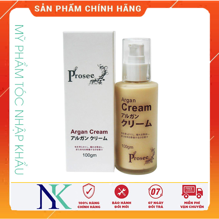 [Hcm]Kem Xã Khô Prosee Argan Cream Dành Cho Tóc Mỏng Chống Bết Dính 100Ml