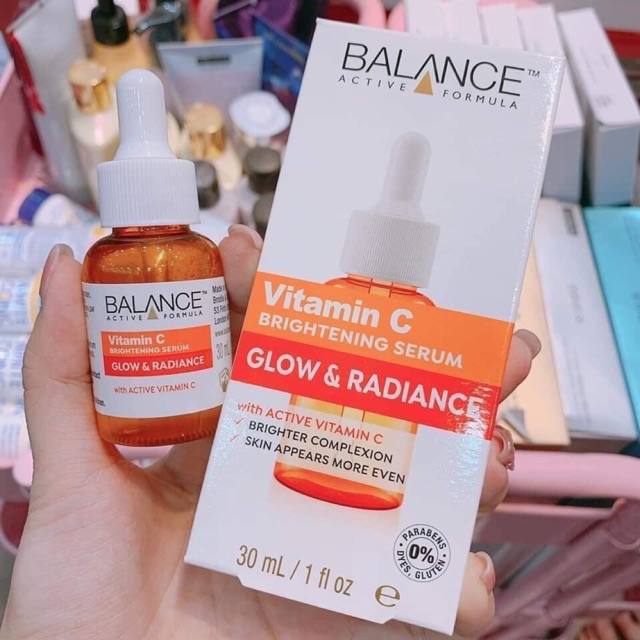 Combo Dưỡng Trắng Căng Mướt Da Serum Balance Vitamin C Brightening Và Hyaluronic Deep Moisture 30Ml/Chai