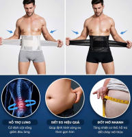 Đai Lưng Nam Hỗ Trợ Eo Bụng Bản Rộng 24cm | Đai Lưng Tập Gym Thoáng Khí Dây Đai Kép Co Giãn