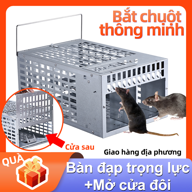 KUAIBU🔥🔥🔥【bán sỉ】Bẫy chuột hai cửa liên tục bẫy chuột thông minh 🔥Bẫy Chuột  Bắt Chuột- Dễ sử dụng - Hiệu quả Cao - Nhạy cảm