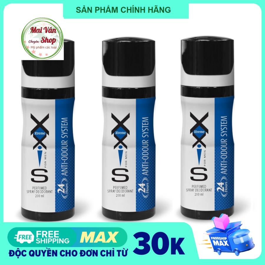 Nước Hoa Xịt Khử Mùi Toàn Thân Nam Xxis Xtreme 200Ml