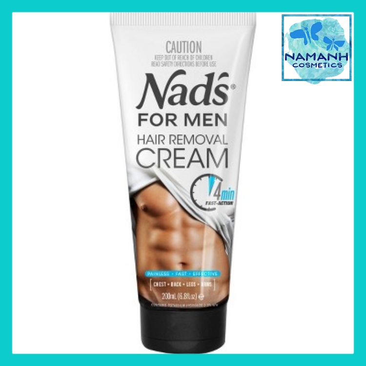 Kem Tẩy Lông Cho Nam Nads For Men Hair Removal Cream 200Ml