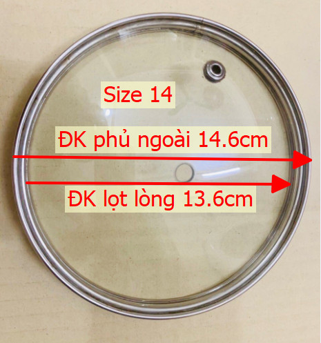 Nắp vung nồi chảo Nắp nồi nắp đậy chảo Nắp vung kính cường lực nồi chảo nắp nồi thuỷ tinh chất liệu 