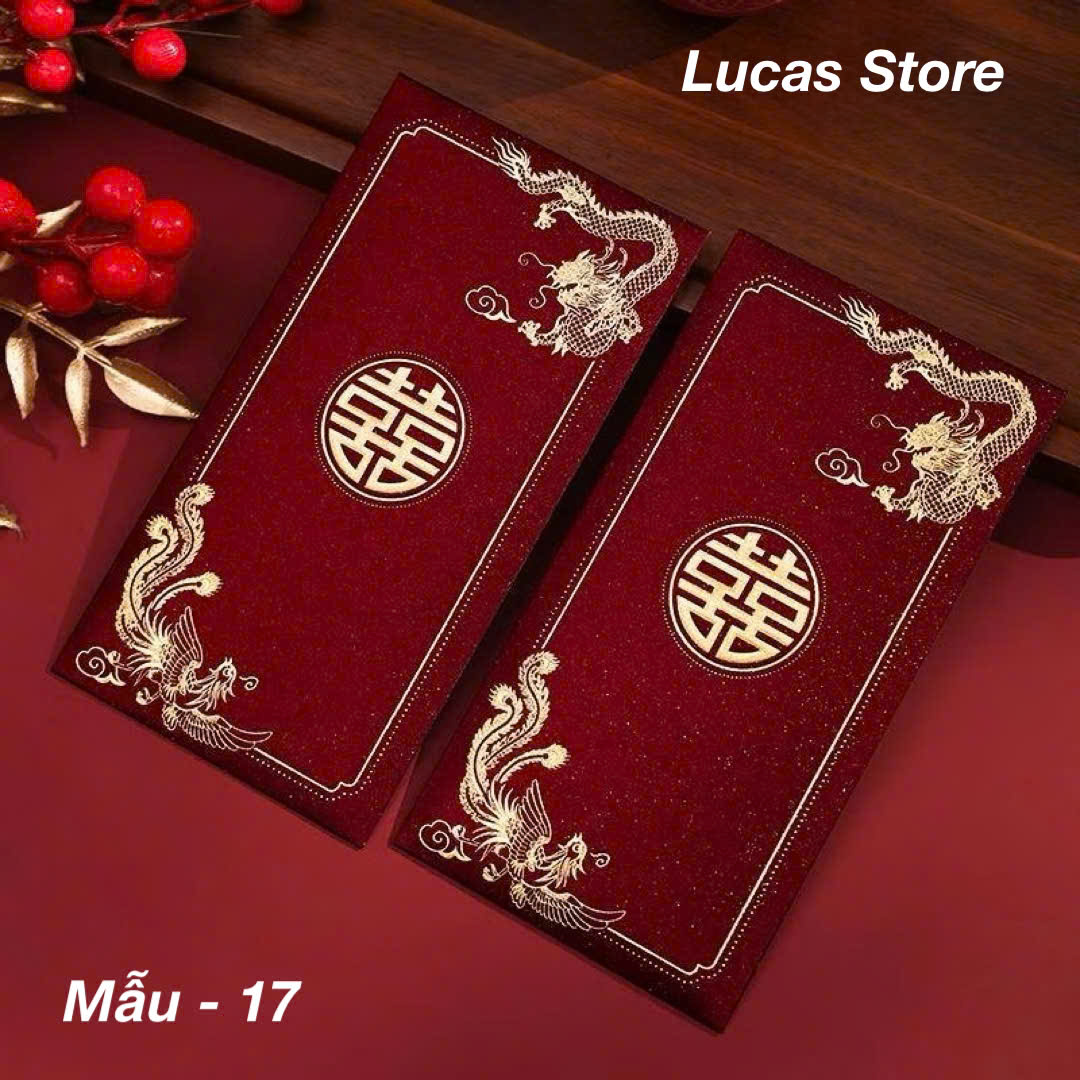 Lì Xì Cưới Lì Xì Song Hỷ Dành Cho Cưới Hỏi Nạp Tài Bê Tráp Mừng Cưới