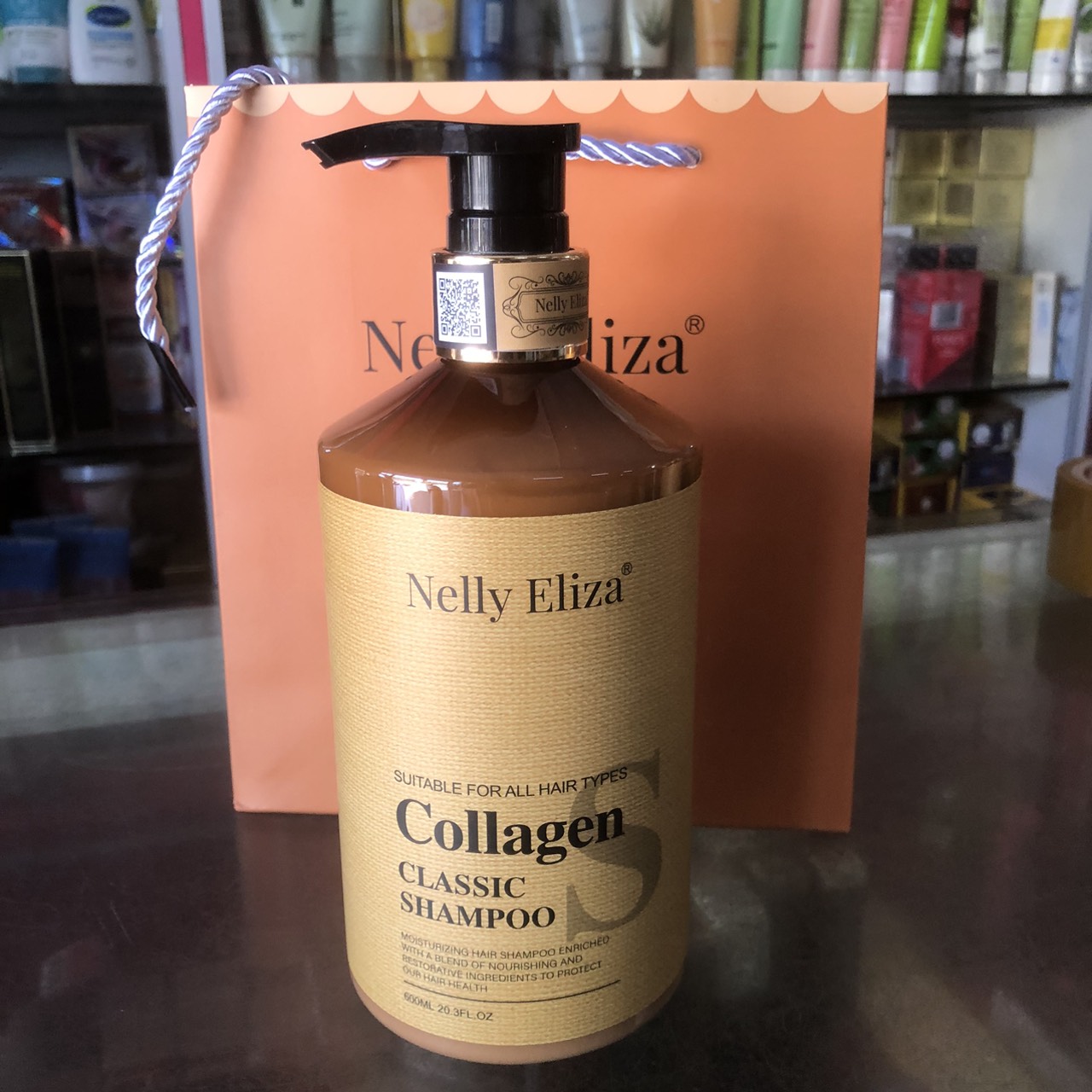 Dầu gội dầu xả Nelly Eliza Collagen Classic nhập khẩu chính hãng