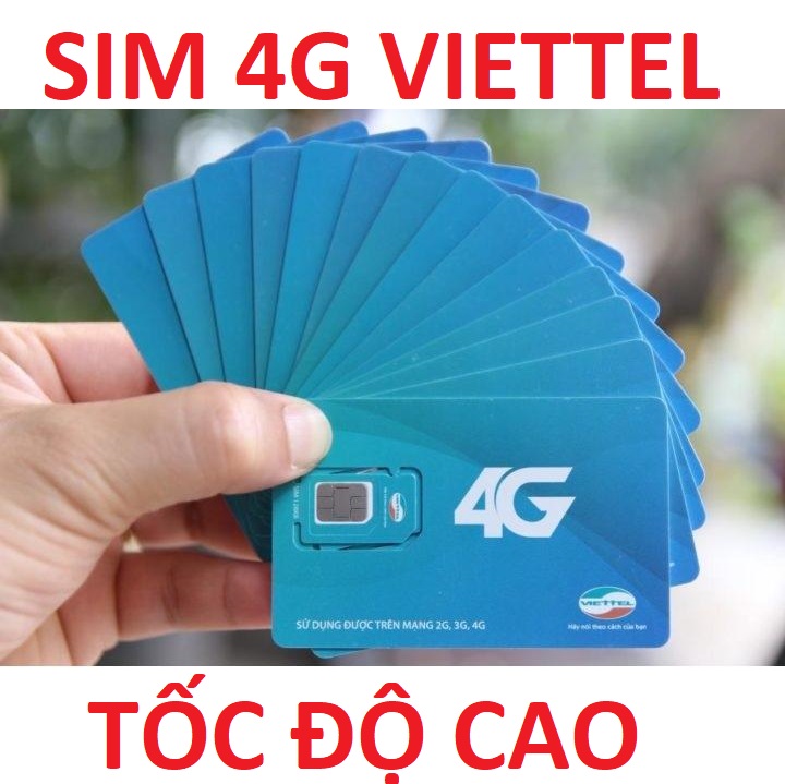 FREESHIP - CHƯA KÍCH HOẠT. SIM VIETTEL 4G xài mạng thả ga  nghe gọi cả ngày cước phí siêu rẻ