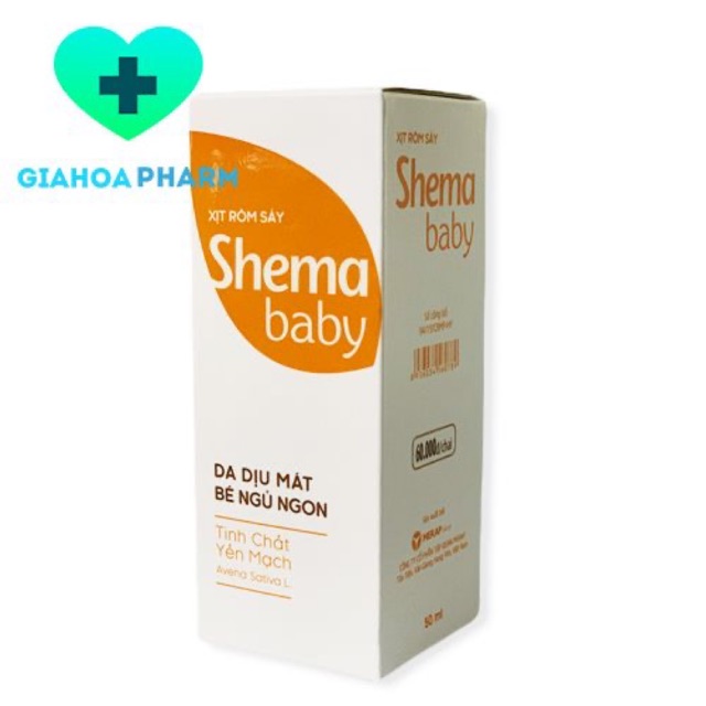 Xịt Rôm Sảy Cho Bé Shema Baby