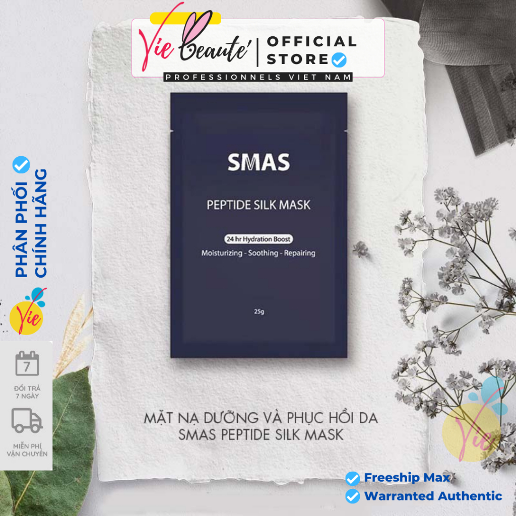 Mặt nạ SMAS Peptide Silk Mask [25g] - Mặt nạ dưỡng ẩm phục hồi da SMAS