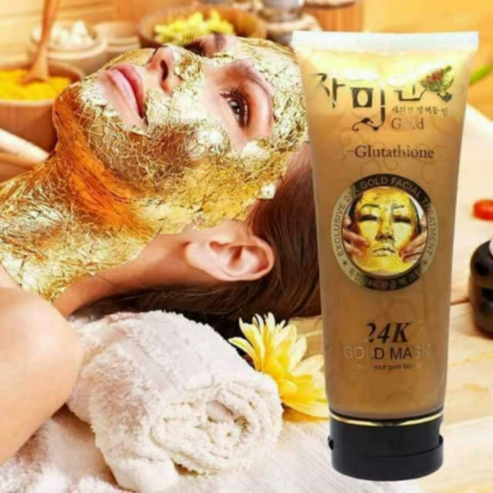 Gel Mặt Nạ Vàng 24K Gold Mask Căng Da Mặt Sạch Da (Hãng Hàn Quốc Phân Phối Tại Thái Lan)