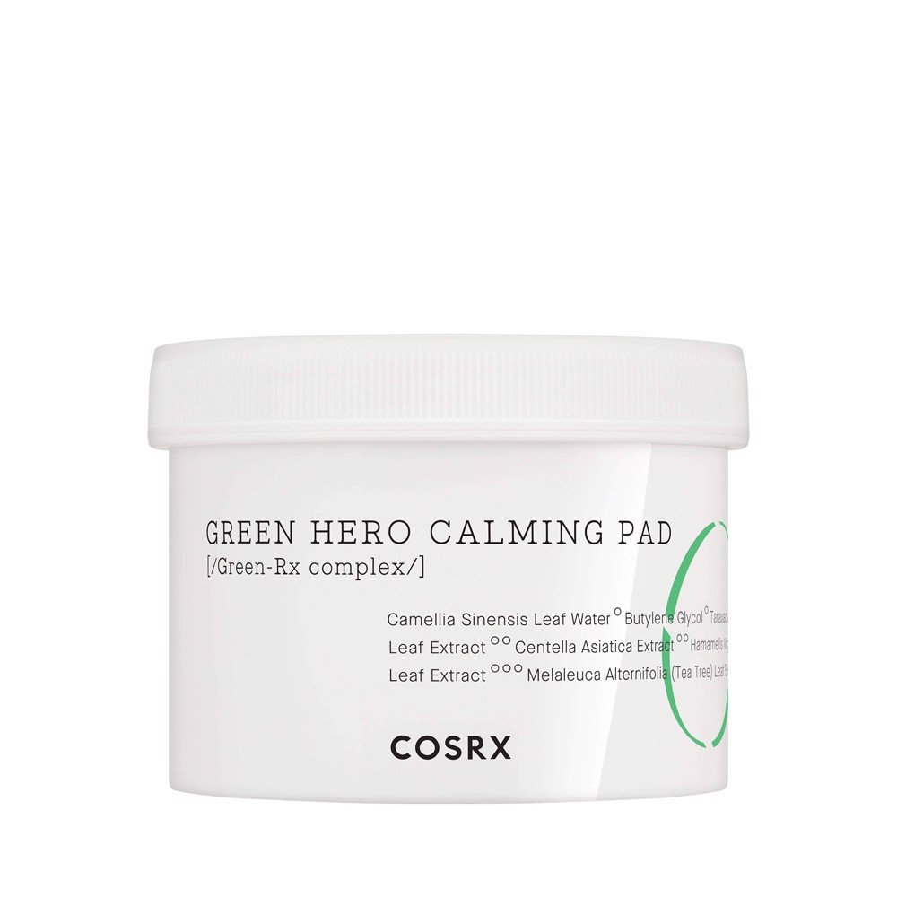 Bông Tẩy Tế Bào Chết Hoá Học Dưỡng Ẩm Và Dịu Da (0.25 % Pha + Trà Xanh) Cosrx One Step Green Hero Calming Pad 70 Miếng