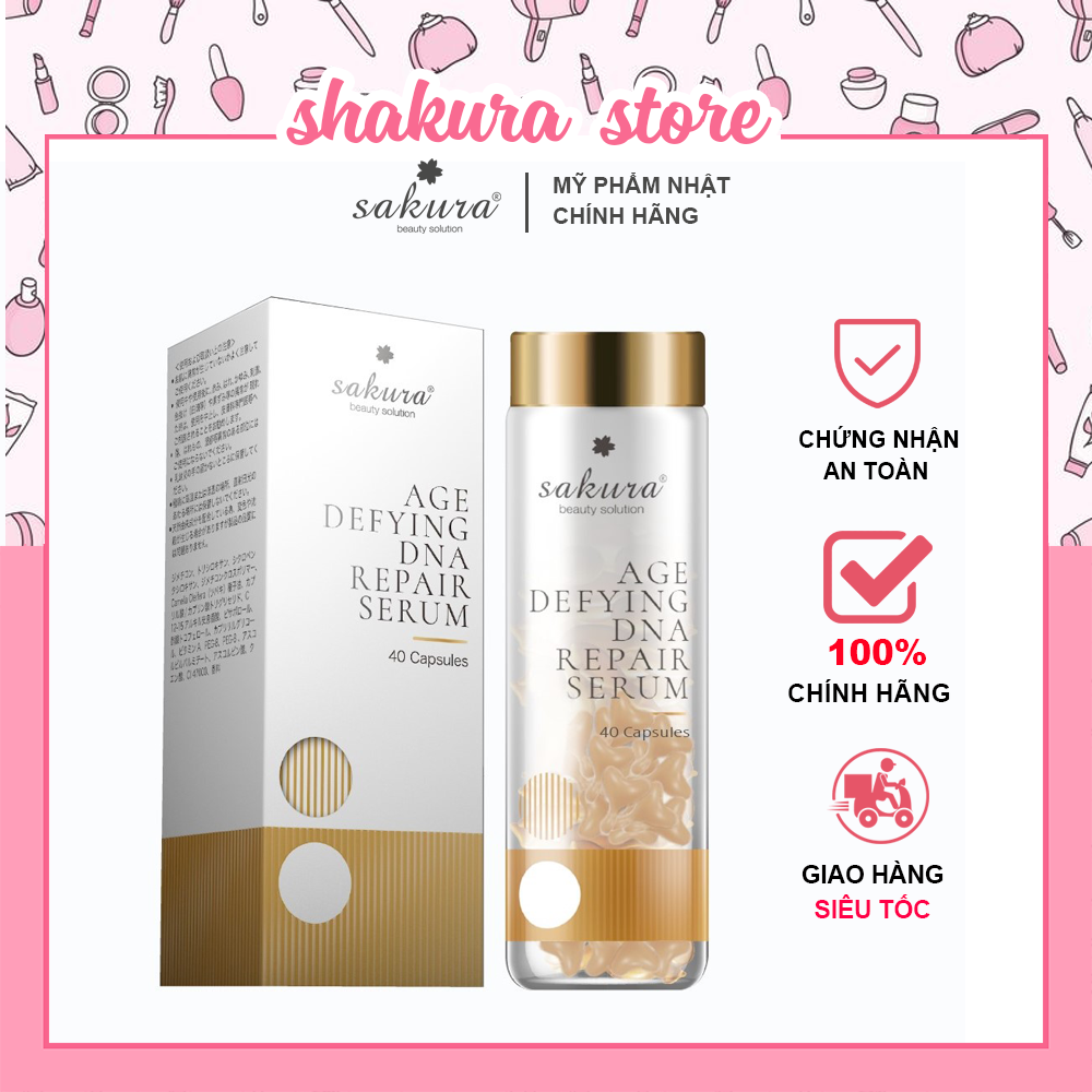 [MỸ PHẨM SAKURA]SERUM DƯỠNG DA CHỐNG LÃO HÓA NÂNG CƠ SAKURA DNA REPAIR - DƯỠNG TRẮNG CHỐNG LÃO HÓA N