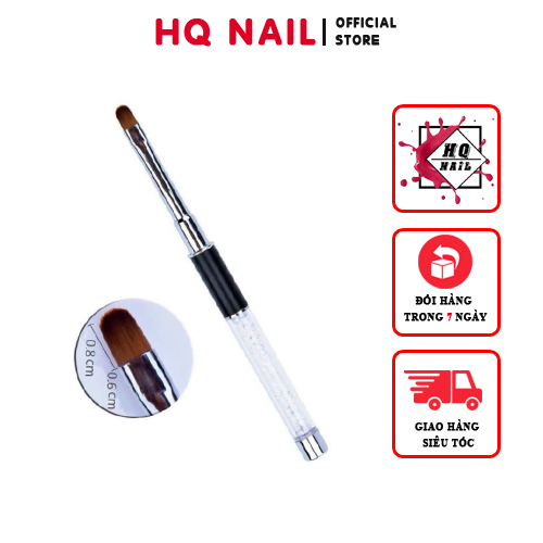 Cọ Đắp Gel Cực Mượt Cán Đá Sang Chảnh - Dụng Cụ Không Thể Thiếu Cho Thợ Nail