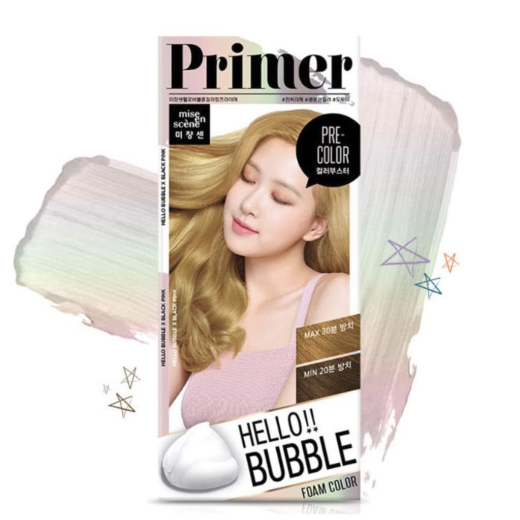 Gội Nhuộm Nâng Tông Không Gây Rát  Miseen  Primer Blackpink Hello Bubble Hàn Quốc